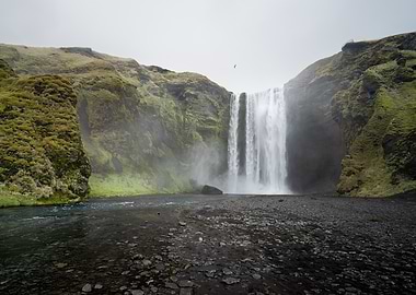 Skógafoss From the Riverbank