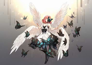 Angel with Butterflies