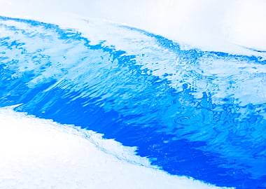 Abstract Blue Glacier