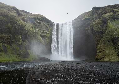 Majestic Skogafoss Waterfall in Iceland