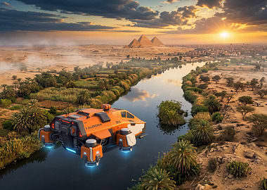 Aurora Space Shuttle fly over Egypt 2437