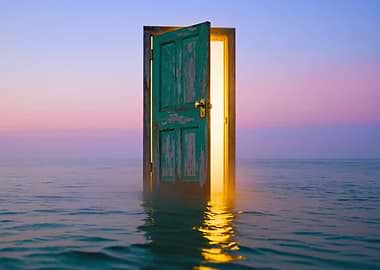 Doorway to Light Over Water