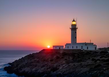 Lighthouse at Sunset