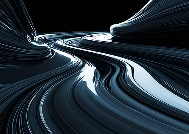 Abstract Metallic Swirls