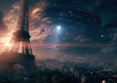 Alien Invasion Over Paris