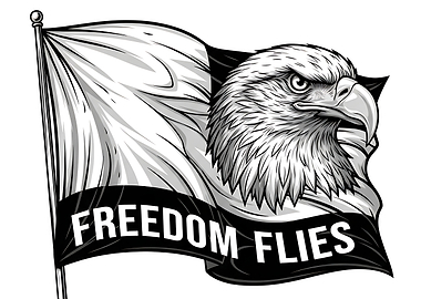 Eagle Flag Freedom Flies