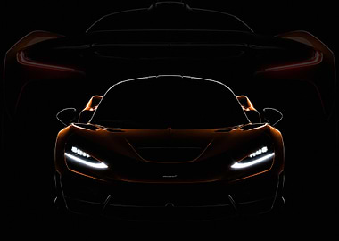 McLaren Sports Cars in Dramatic Lighting