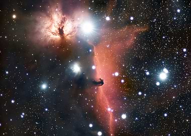 The Flame and Horsehead Nebula