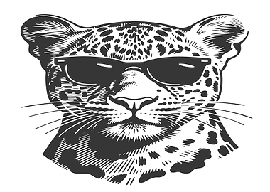 Cool Leopard Wearing Sunglasses