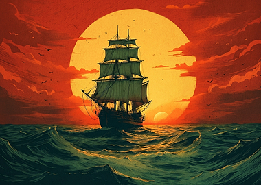 Sailboat at Sunset