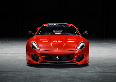 Red Ferrari 599XX E Race Car