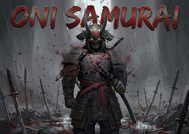 Oni Samurai in the Rain