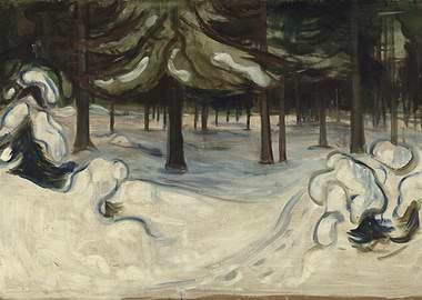 Winter Forest Scene