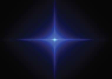 Blue Starburst Light Effect