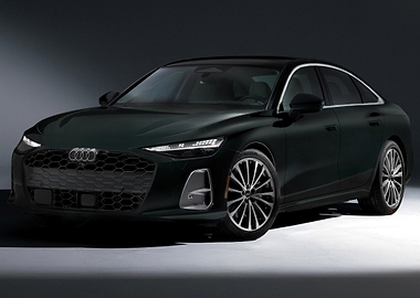 Dark Green Audi Sedan