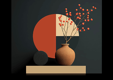 Minimalist Still Life with Berries