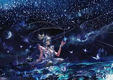 Celestial Woman with Butterflies