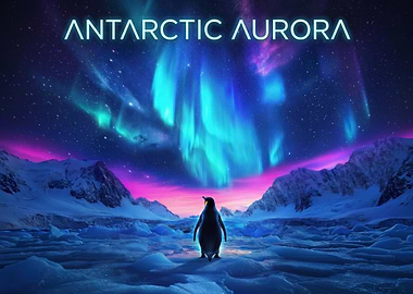 Antarctic Aurora Penguin