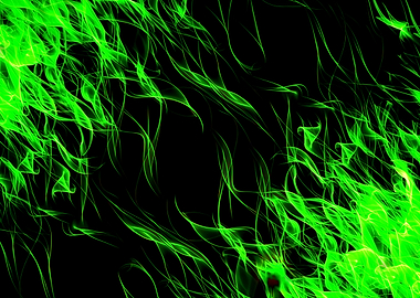 Green Fire Flames Abstract Background