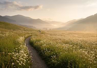 Misty Mountain Meadow Path