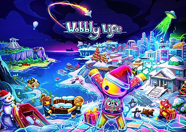 Wobbly Life Christmas Cityscape