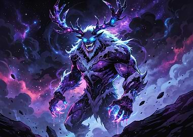 Cosmic Monster with Antlers