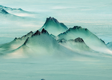 Misty Mountain Landscape