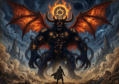 Demon Lord vs Hero in Ruined City