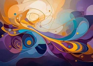 Abstract Swirls of Color