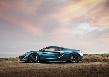Blue McLaren Sports Car
