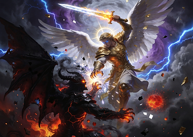Angel vs Demon Battle