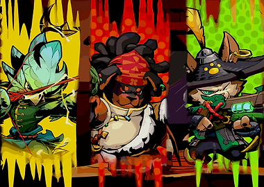 Gunfire Reborn Animal Characters in Action Poses