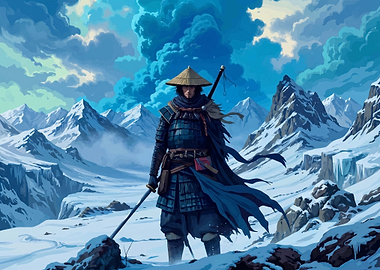 Samurai in Snowy Mountains