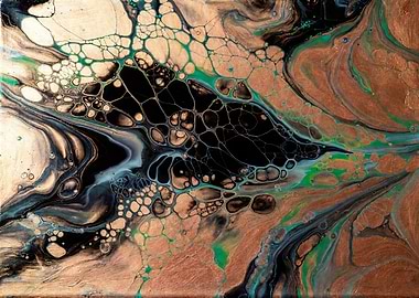 Abstract Fluid Art Pour