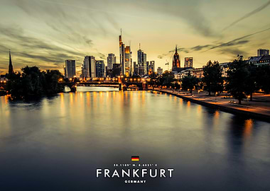 Frankfurt Skyline at Dusk