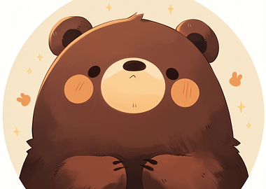 Cute Cartoon Bear Illustration