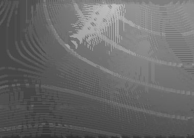 Abstract Grayscale Flowing Fish