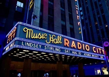 Radio City Music Hall Neon Sign