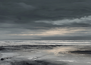 Moody Seascape Painting