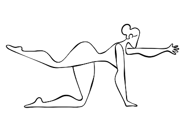 Woman in yoga pose