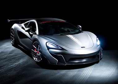 Silver McLaren Sports Car