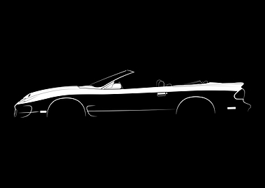 Firebird Trans Am WS6 Convertible (2002) Silhouette