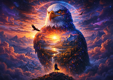 Cosmic Eagle Landscape
