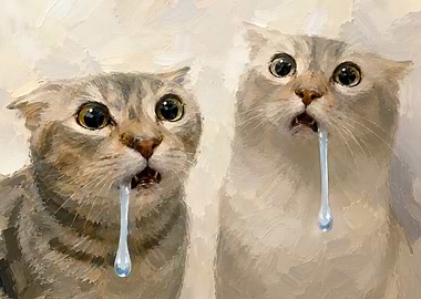 Two Drooling Cat