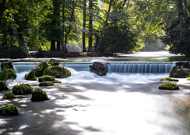 Waterfall in long exposure