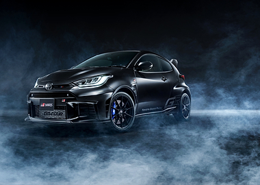 Black Toyota GR Yaris in Smoke