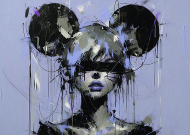 Urban Street Art Mickey Mouse Portrait
