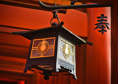 Japanese Lantern and Torii Gates