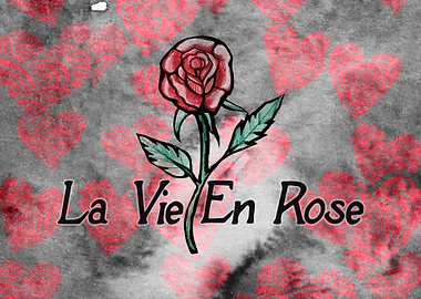 La Vie En Rose Floral Art