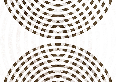Abstract Geometric Concentric Arcs Pattern